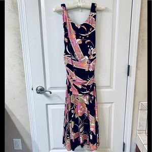 Vintage Ruched Karen Kane Medium Dress